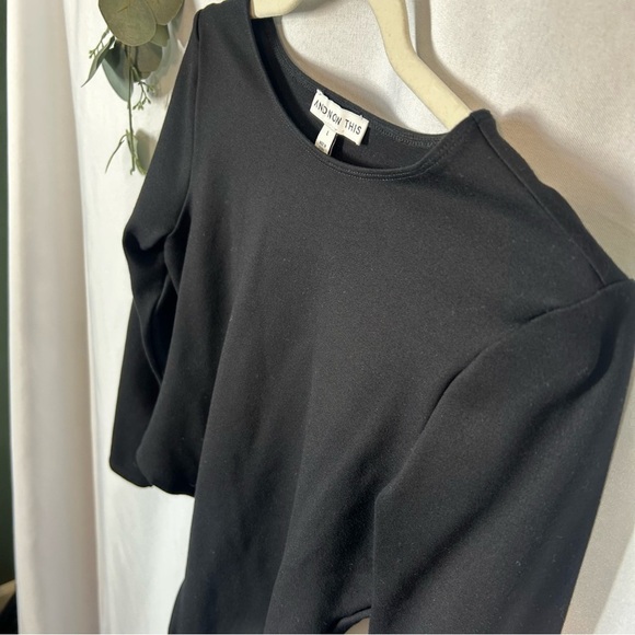And Now This | Long Sleeve Black Bodysuit Women's Size Large - Picture 4 of 14